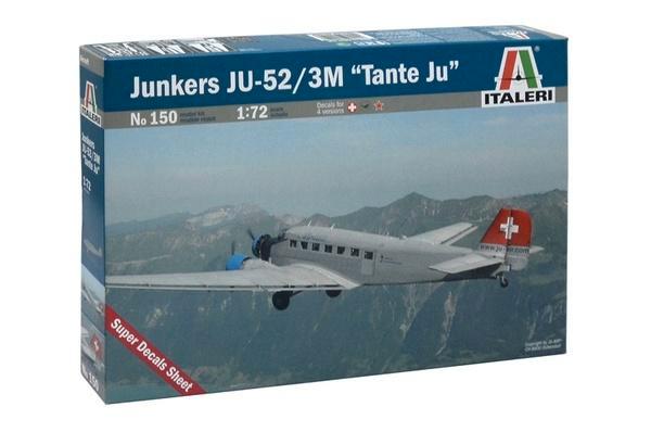 Italeri JUNKERS JU-52 3/m "TANTE JU" ITA-0150, Hobby en Vrije tijd, Modelbouw | Vliegtuigen en Helikopters, Nieuw, 1:72 tot 1:144