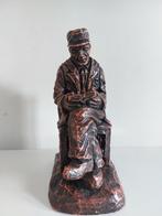 Gesigneerd Antheunis beeld oude man, retro/art deco antiek, Ophalen of Verzenden, Zo goed als nieuw