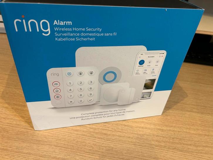 Ring Alarmsysteem 2e Generatie, Doe-het-zelf en Verbouw, Alarmsystemen, Zo goed als nieuw, Compleet systeem, Beweging, Draadloos