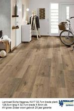 75,60m2 XL Laminaat Eiche Hagenau 32,7cm breed 30pak = €595, Bruin, 75 m² of meer, Nieuw, Laminaat