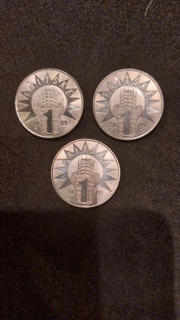 Fritske munt Philips 2005 3 stuks