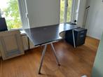 IKEA Galant bureau met verlengstuk en kastje, Ophalen, In hoogte verstelbaar, Gebruikt, Bureau