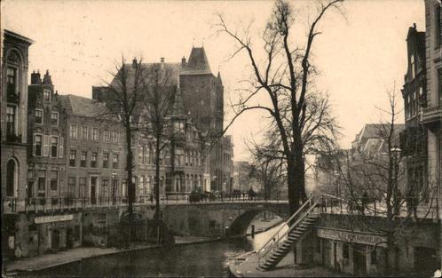 Utrecht Oude gracht st 1915 Prachtkaart, Verzamelen, Ansichtkaarten | Nederland, Gelopen, Utrecht, Voor 1920, Verzenden