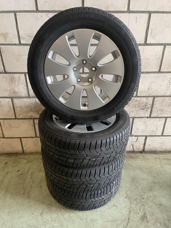 Audi A4 Winterset 215/55 R16, Auto-onderdelen, Banden en Velgen, Banden en Velgen, Winterbanden, 16 inch, 215 mm, Personenwagen