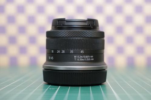 Canon RF-S 18-45 f/4.5-6.3 IS STM (kitlens), Audio, Tv en Foto, Fotografie | Lenzen en Objectieven, Zo goed als nieuw, Standaardlens
