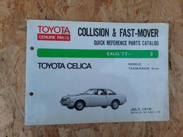 Toyota Celica TA40B en RA40B  onderdelen catalogus 1977-81 beschikbaar voor biedingen