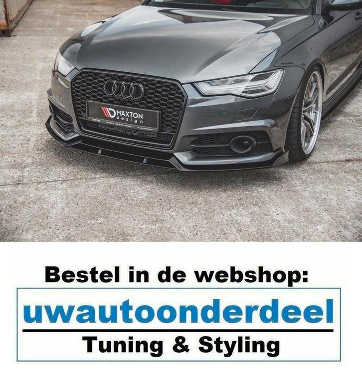 Spoiler Voorspoiler Lip Splitter Voor Audi A6 S6 C7 S Line, Auto diversen, Tuning en Styling, Ophalen of Verzenden