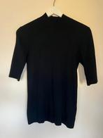 Black Ribbed Short-Sleeve Turtle Neck Top, Maat 38/40 (M), Zwart, Ophalen of Verzenden, Zo goed als nieuw
