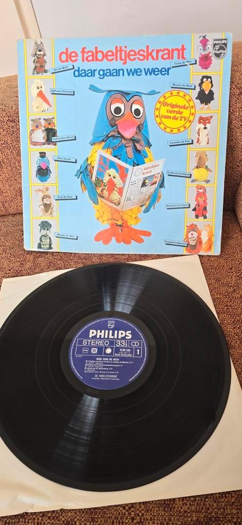 Lp fabeltjeskrant.  Daar gaan we weer, Cd's en Dvd's, Vinyl | Kinderen en Jeugd, Zo goed als nieuw, Ophalen of Verzenden