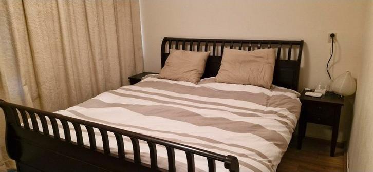Bed 200x210 extra lang, Huis en Inrichting, Slaapkamer | Complete slaapkamers, Gebruikt, Tweepersoons, Ophalen of Verzenden