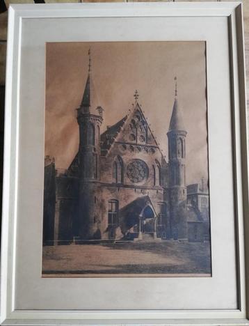 Dirk Harting. Binnenhof. 66/87 cm. Ca 1920. Litho.  beschikbaar voor biedingen