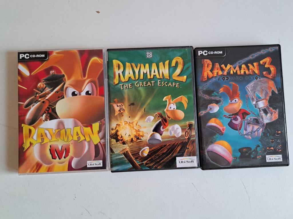 Rayman games collectie, Spelcomputers en Games, Games | Pc, Gebruikt, Platform, 1 speler, Vanaf 3 jaar, Ophalen of Verzenden