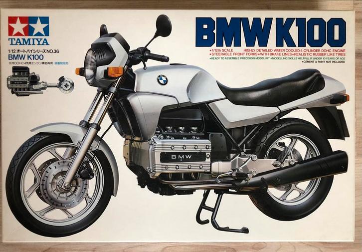 Tamiya BMW K100 1/12 Modelbouwpakket, Hobby en Vrije tijd, Modelbouw | Auto's en Voertuigen, Nieuw, Overige typen, Groter dan 1:32