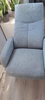 2 stuks Grijze relax draaifauteuil, Huis en Inrichting, Fauteuils, Ophalen, Gebruikt, 75 tot 100 cm, Metaal