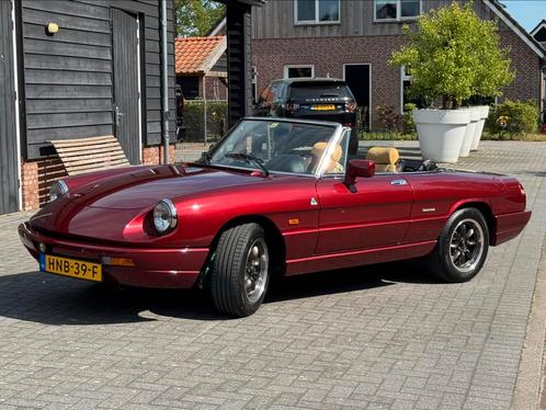 Alfa Romeo Spider 1992 Rood. Zeer lage km!, Auto's, Alfa Romeo, Particulier, Spider, Benzine, Cabriolet, Geïmporteerd, Rood, Ophalen