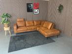 GRATIS LEVERING Hoekbank Cognac 260x225 REFURBISHED, 250 tot 300 cm, Stof, Hoekbank, Ophalen of Verzenden