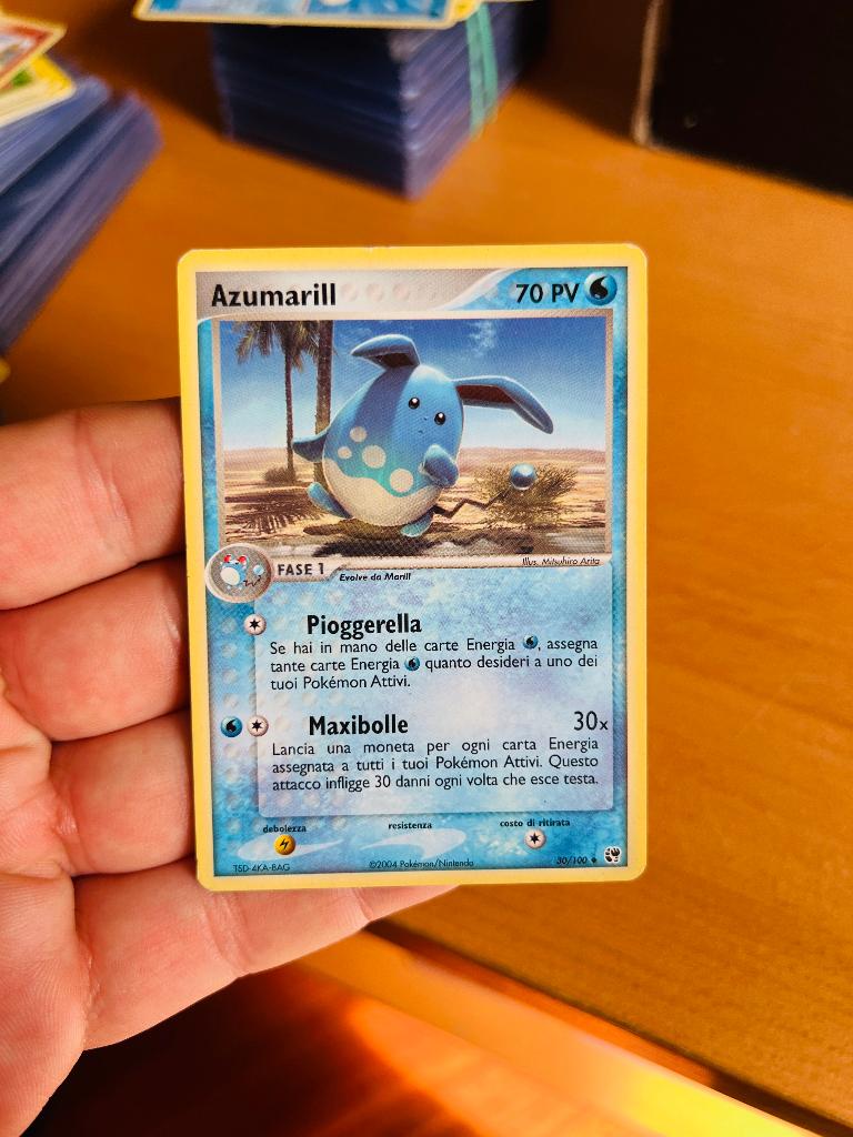 Azumarill 30/100 Ex Sandstorm Pokemon, Verzenden, Zo goed als nieuw, Losse kaart, Foil