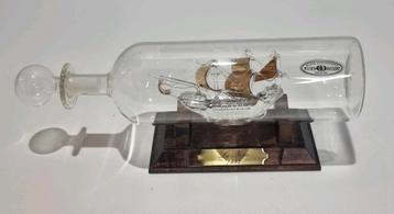 Scheepsmodel La Nina van glas in fles beschikbaar voor biedingen