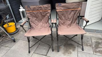 2x opklapbare campingstoel ‘macsports’ bruin beschikbaar voor biedingen