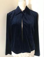 Blauw Velours Vestje, Kleding | Dames, Blouses en Tunieken, Ophalen of Verzenden, Zo goed als nieuw, Maat 38/40 (M), Blauw