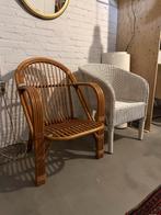 Vintage brocante rotan, rieten, manou, bamboe stoelen, Antiek en Kunst, Ophalen of Verzenden