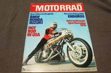 das Motorrad december 1975 BMW Honda Suzuki 750 test beschikbaar voor biedingen