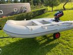 Quicksilver 310 met Mercury 5 pk buitenboordmotor + trailer, Watersport en Boten, Bootonderdelen, Ophalen, Zo goed als nieuw