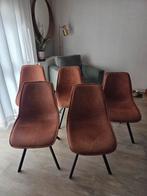 Woood eetkamer stoelen 5 stuks, Huis en Inrichting, Stoelen, Gebruikt, Bruin, Vier, Ophalen