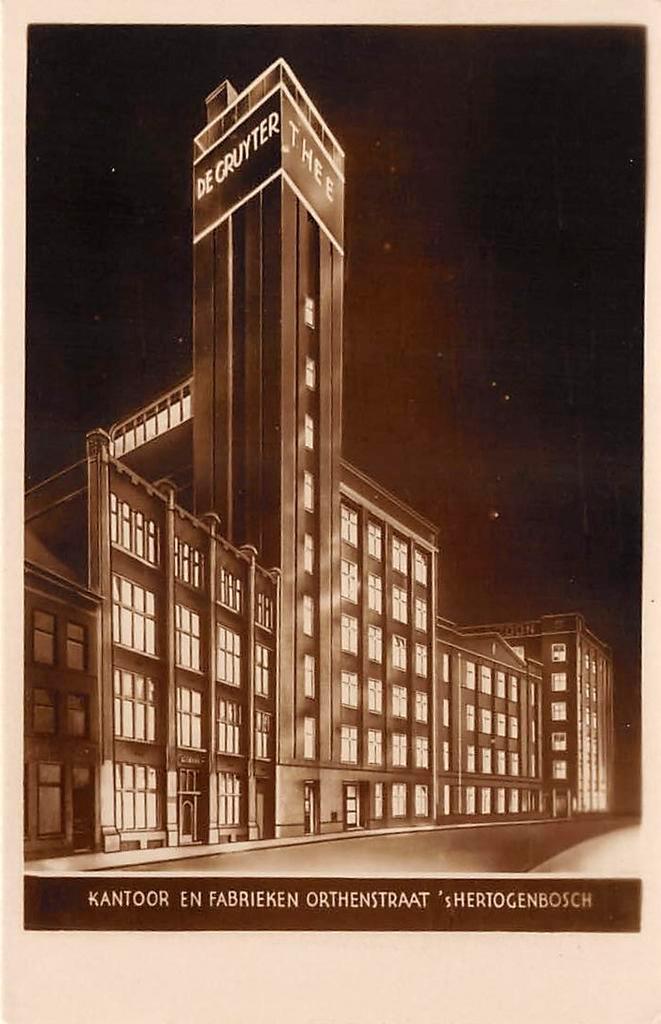 's-Hertogenbosch De Gruyter Kantoor en Fabrieken Orthenstr., Verzamelen, Ansichtkaarten | Nederland, Ongelopen, Noord-Brabant