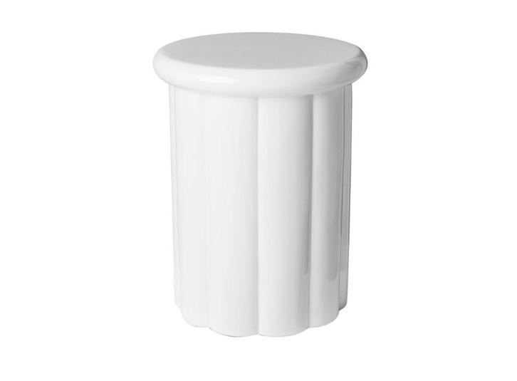 POLSPOTTEN Roman krukje bijzettafel wit | Van €360, nu, Huis en Inrichting, Tafels | Bijzettafels, Nieuw, Rond, 45 tot 60 cm, Minder dan 55 cm