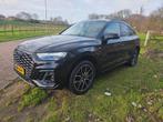 Audi Q5 55 Tfsi e 367pk pano[head up[trekhaak[, Auto's, Audi, Automaat, Zwart, 4 cilinders, Leder en Stof