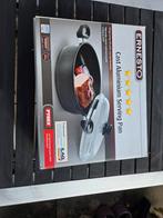 Ernesto Gietaluminium Braadpan met Deksel, Huis en Inrichting, Keuken | Potten en Pannen, Ophalen, Aluminium, Zo goed als nieuw