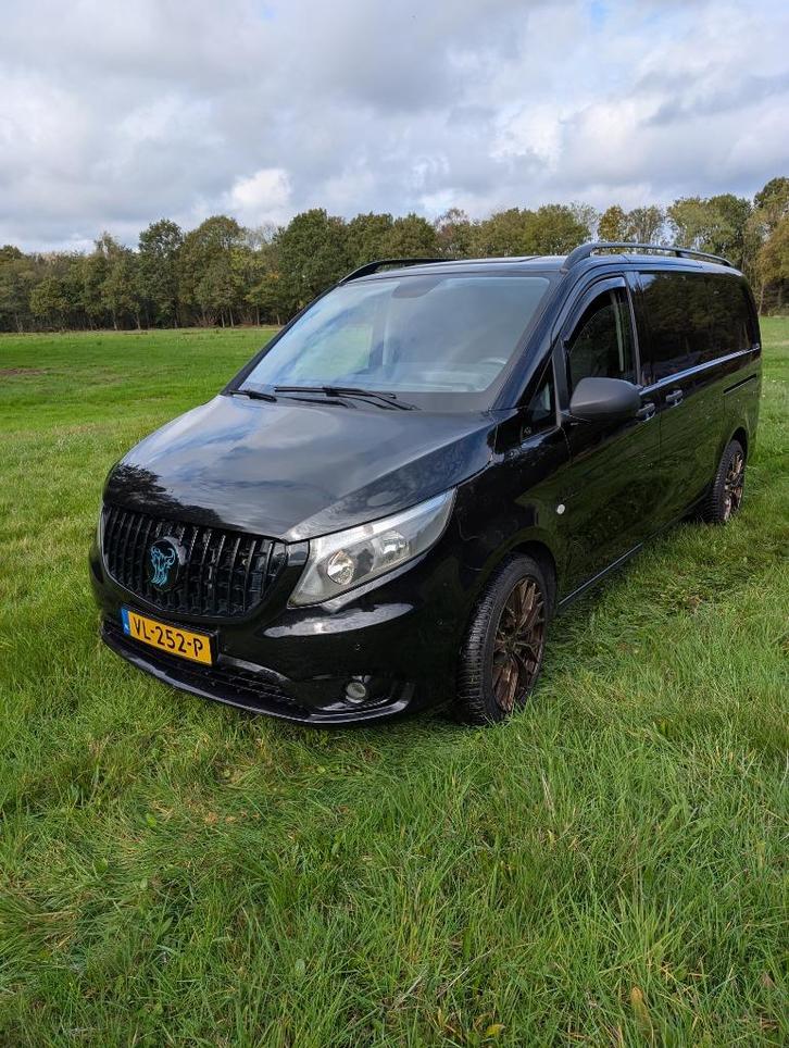 Mercedes-Benz Vito 2.1 CDI 100KW 2015 Zwart, Auto's, Bestelauto's, Particulier, ABS, Achteruitrijcamera, Airbags, Airconditioning