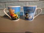 2 Mokken Snoopy Charlie Brown 2015, Huis en Inrichting, Keuken | Servies, Nieuw, Ophalen of Verzenden, Overige stijlen, Kop(pen) en/of Schotel(s)
