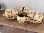 6 kop en schotels van jet ter steege ( fresh lemon ), Antiek en Kunst, Ophalen of Verzenden