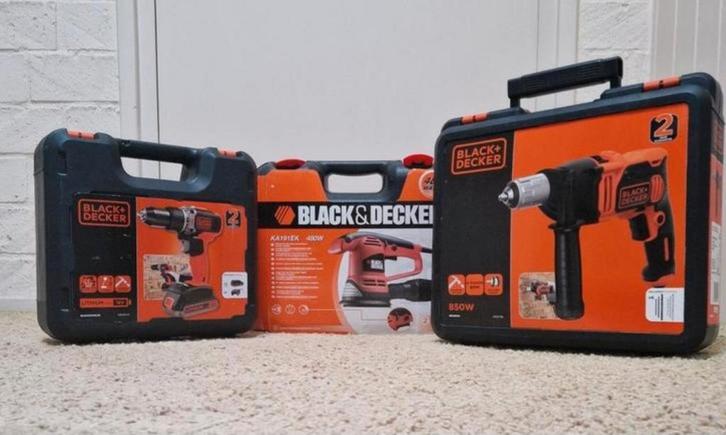Black+Decker Boormachines - Nieuw in Koffer !, Doe-het-zelf en Verbouw, Gereedschap | Boormachines, Nieuw, Boor- en Schroefmachine
