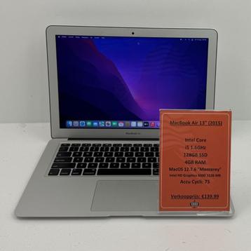 MacBook Air 2015 13inch Laptop | i5 128GB SSD 4GB RAM beschikbaar voor biedingen