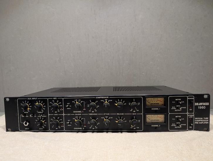 Drawmer 1960 - Dual Tube Compressor & Pre-amp, Audio, Tv en Foto, Professionele Audio-, Tv- en Video-apparatuur, Zo goed als nieuw