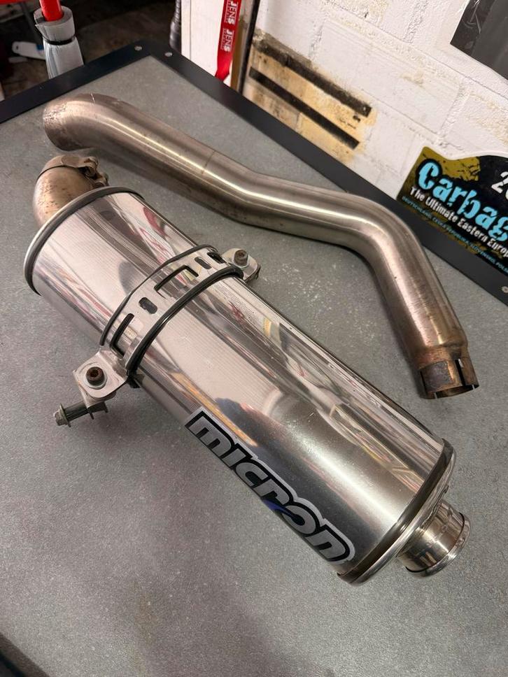 Micron Sportdemper CBR 600 RR (2003-2008) + Linkpipe - ZGAN, Motoren, Onderdelen | Honda, Gebruikt, Ophalen of Verzenden