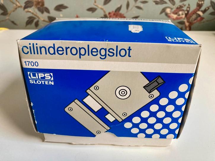Lips 1753 oplegslot met kerntrek beveiliging complete set, Doe-het-zelf en Verbouw, Hang- en Sluitwerk, Gebruikt, Slot, IJzer