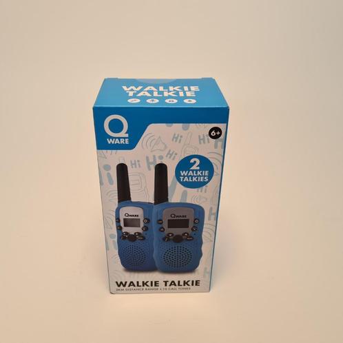 Qware Walkie Talkie Set Blauw | Nieuw, Telecommunicatie, Portofoons en Walkie-talkies, Nieuw, Ophalen of Verzenden