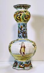 Knobbel Vaas, handbeschilderd., Ophalen of Verzenden