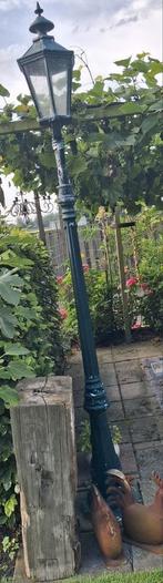 Ouwe straatlantaarn, Tuin en Terras, Buitenverlichting, Ophalen, Gebruikt, Staande lamp