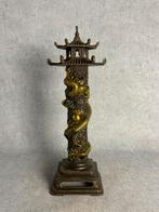 Wierookbrander tempel draak brons, Antiek en Kunst, Antiek | Koper en Brons, Ophalen of Verzenden, Brons