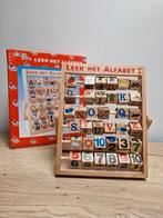 Houten rek ik leer het alfabet en cijfers, Ophalen of Verzenden, Zo goed als nieuw