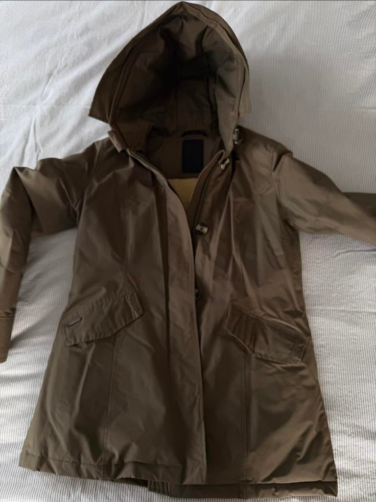 Olijfgroene Airforce Jas - Maat L, Kleding | Dames, Wintersportkleding, Zo goed als nieuw, Jack, Maat 42/44 (L), Ophalen of Verzenden