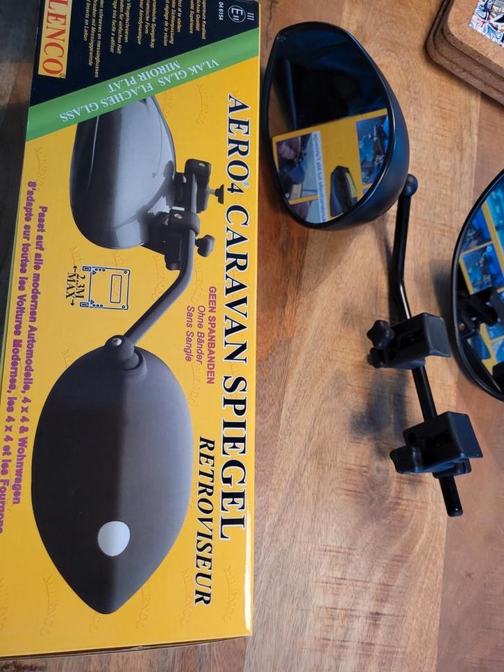 Echt 1 maal gebruikte caravanspiegels, Caravans en Kamperen, Caravan accessoires, Nieuw, Ophalen of Verzenden