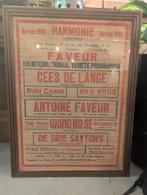 Faveur Variété Poster Leeuwarden 1948, Antiek en Kunst, Antiek | Bestek, Ophalen