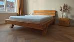 Massief houten bed WOODHAVEN 140200, Ophalen, 140 cm, Zo goed als nieuw, Twijfelaar