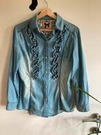 Silvian Heach jeanshemd mt xl, Gedragen, Blauw, Ophalen of Verzenden, Maat 46/48 (XL) of groter